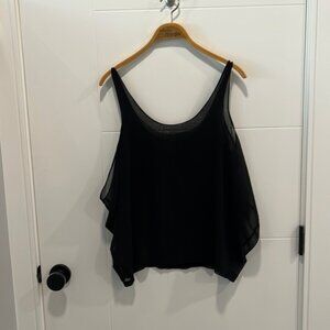 Zara vintage black sleeveless blouse size medium